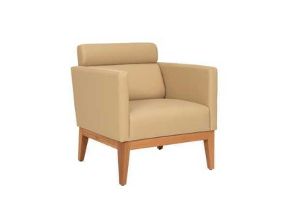 Beige club chair Relax 1-Seater Designer Armchair Living room Seater